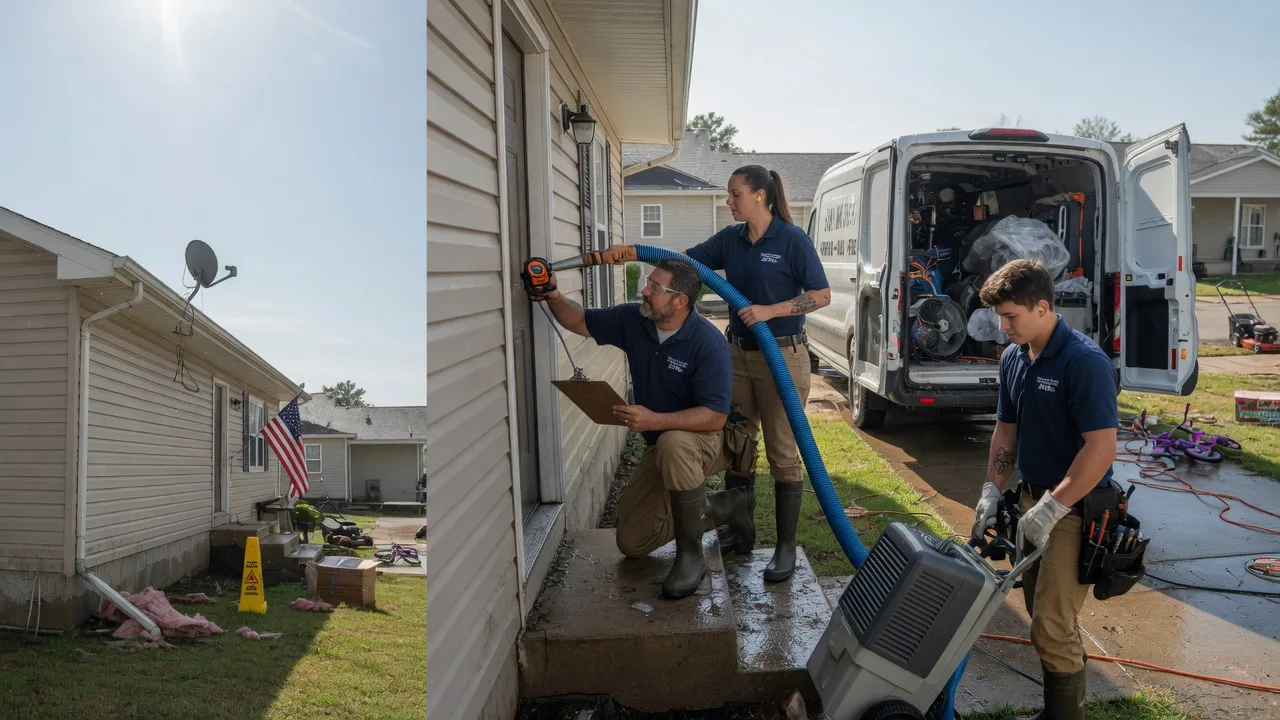 Ceiling Water Damage Restoration in Ogdensburg, WI near me